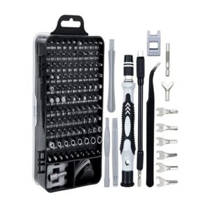 Kit Jogo de Ferramentas Com 115 Chaves Peças Para Manutenção Reparacao celular tablet multiuso infohétero