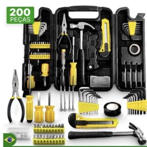 Kit Jogo De Ferramentas 200 Pcs C/Soquetes Chaves 0 5456 Titanium