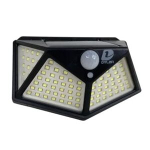 100 LED Luminária Energia Solar Parede